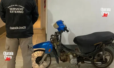 Recuperan motocicleta robada en el Barrio San Martín de Charata