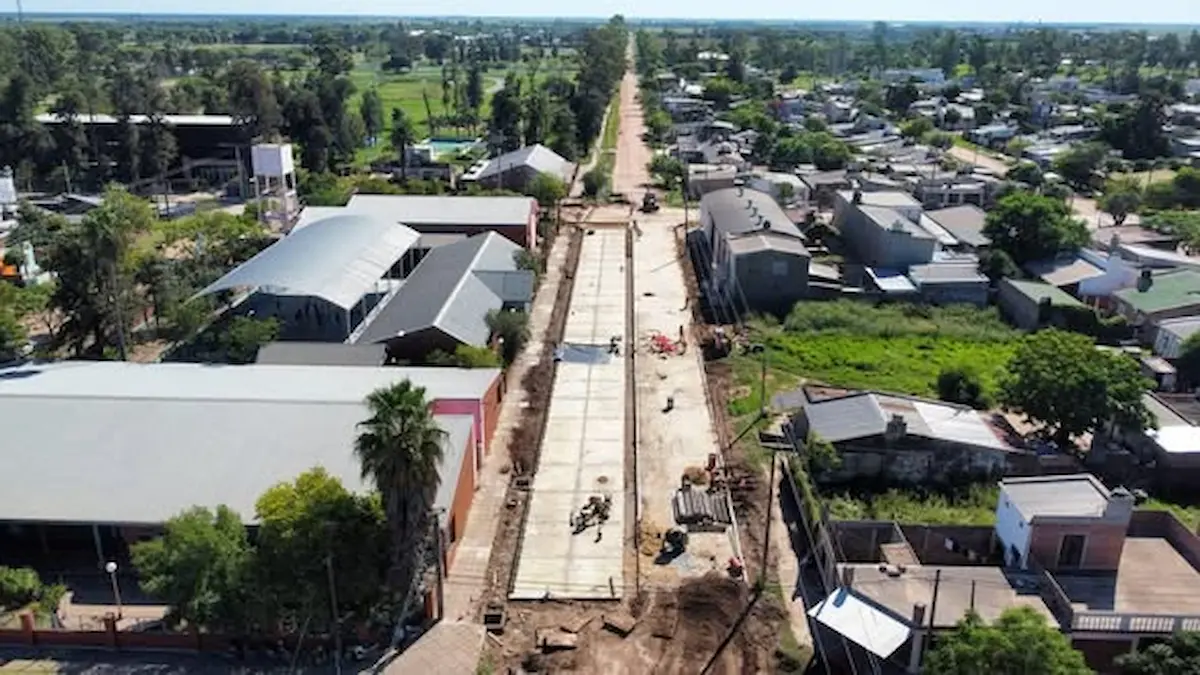 Obras de bacheo Charata