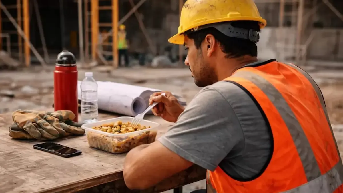 Trabajadores saltean comidas en el trabajo