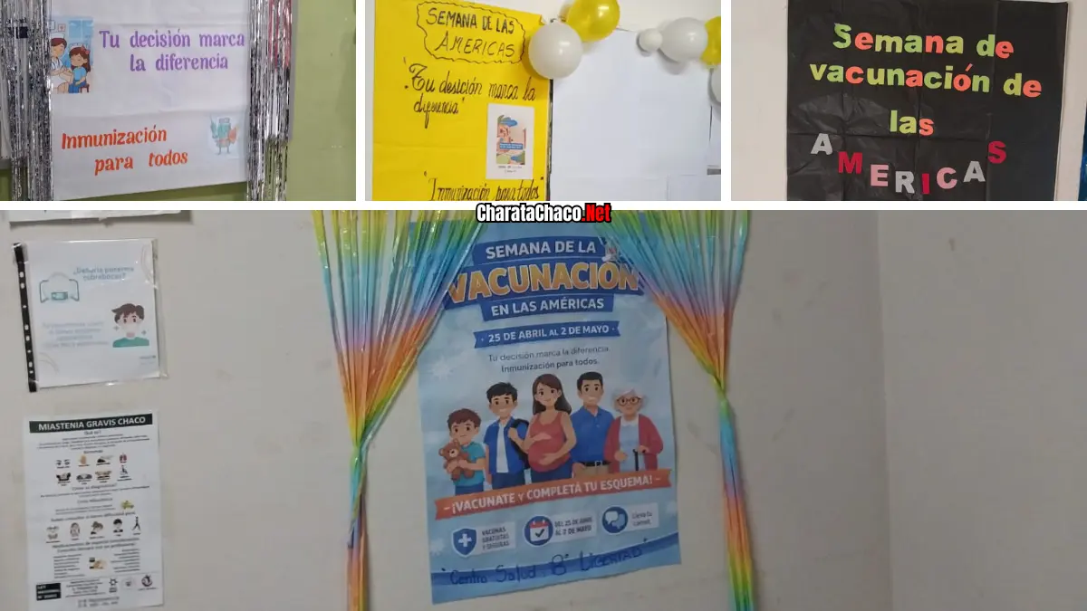 Semana Vacunación Américas en Charata: Hospital EV de Llamas