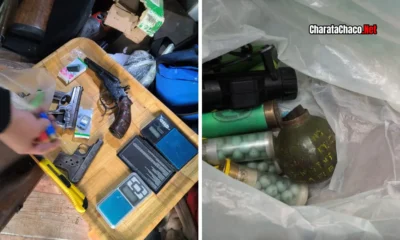 Allanamiento Villa Ángela: granada y arsenal por amenazas