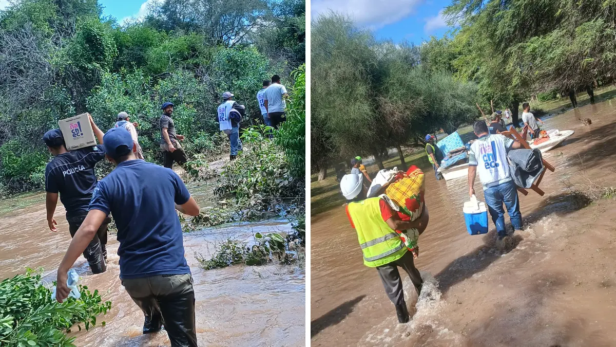 Inundaciones El Impenetrable Chaco: operativo oficial