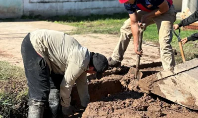 Limpieza en Charata tras el temporal de abril 2026