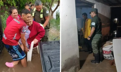 Gendarmes evacuaron Castelli: 300 personas en 3 centros