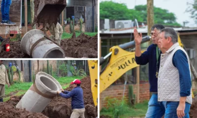 Obras Charata: alcantarillas en barrio Norte y cementerio