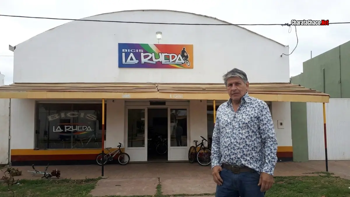 Día del Bicicletero en Charata 2026: David Colombo y la historia de "La Rueda"