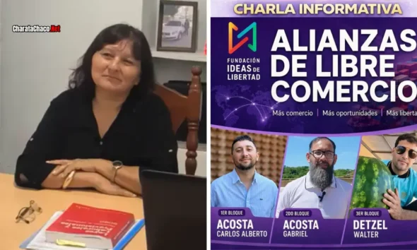 Charla libre comercio en Charata: viernes 8 de mayo