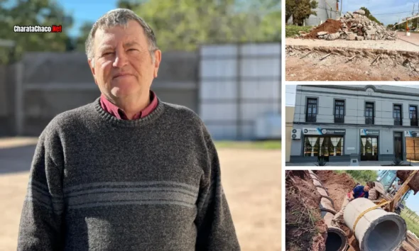 Obras municipales Charata mayo 2026: bacheo y alcantarillas