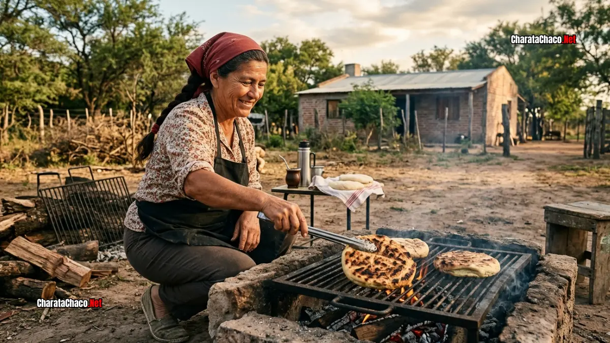 Torta a la parrilla en Charata: sabor y tradición del norte