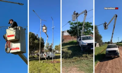 Alumbrado público Charata: mantenimiento y mejoras en mayo