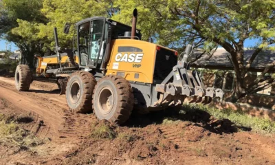 Barrio municipal de Charata: relleno, compactación y ripio