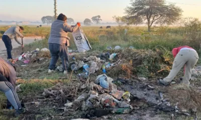 Limpieza de basurales en Charata: operativo en el Barrio Ulm