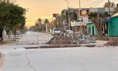 Corte de tránsito en Charata: bacheo en Liniers y Mendoza