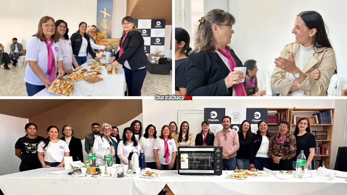 Merienda celíaca en Charata: el Municipio entregó un horno a la agrupación