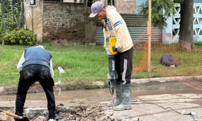 Bacheo en Charata: el municipio trabaja en distintos puntos