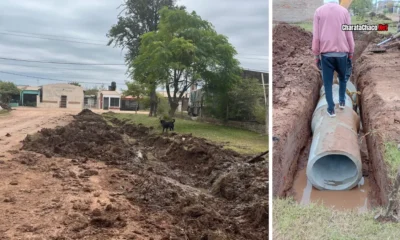 Obras de alcantarillas y desagües en Charata: avance en Castelli y Cabral 2026