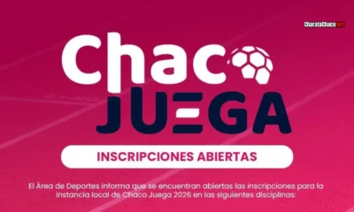 Chaco Juega 2026 en Charata: abiertas las inscripciones para la instancia local