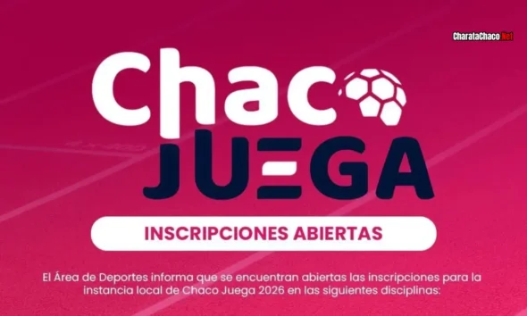 Chaco Juega 2026 en Charata: abiertas las inscripciones para la instancia local