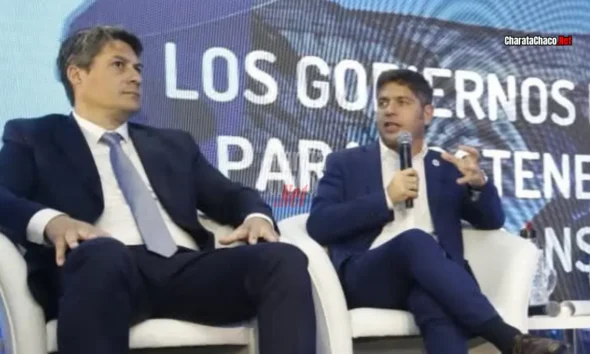 García de Machagai junto a Kicillof: críticas a Zdero y al Gobierno nacional