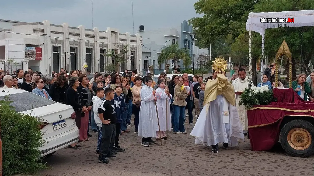 Corpus Christi 2026 en Charata: procesión por las calles de la ciudad