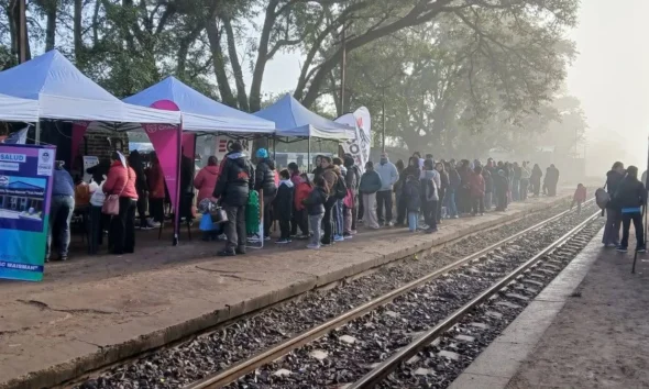 Rach acompañó a Zdero en el Tren Sanitario 25 de Mayo en General Pinedo