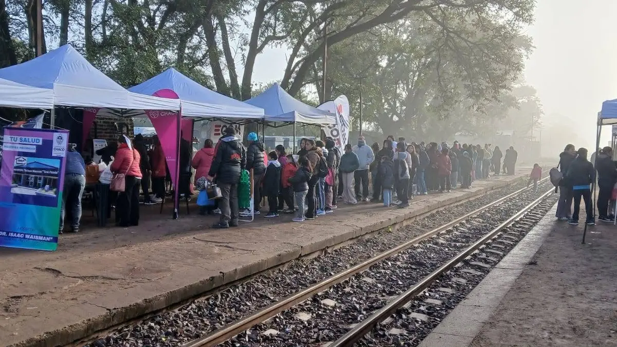 Rach acompañó a Zdero en el Tren Sanitario 25 de Mayo en General Pinedo