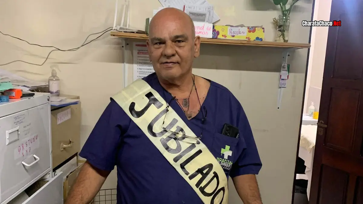 Ricardo Rey: jubilación en el Hospital Charata tras décadas de servicio