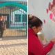 El mural del Jardín 39 de Charata: Sandra Acuña pinta con amor