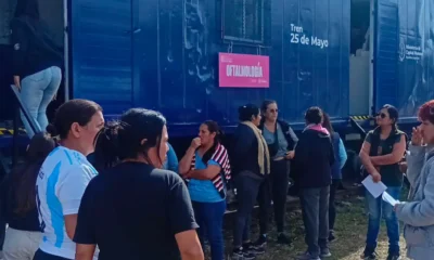 Tren 25 de Mayo llega a General Pinedo tras atender 3.500 personas