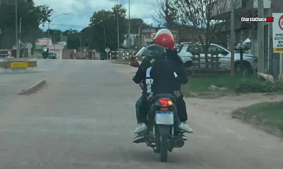 Uso del casco en moto en Charata: el llamado del Municipio