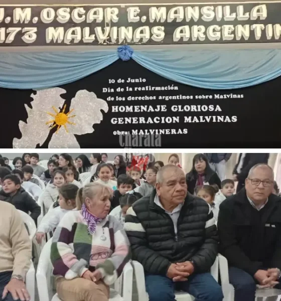 Acto Malvinas en la Escuela 173 de Charata: teatro, emoción y homenaje a Zanatto