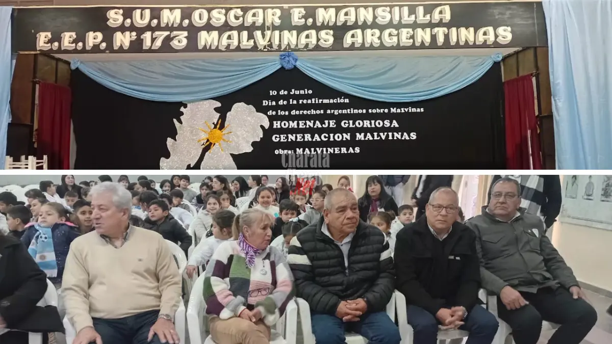 Acto Malvinas en la Escuela 173 de Charata: teatro, emoción y homenaje a Zanatto