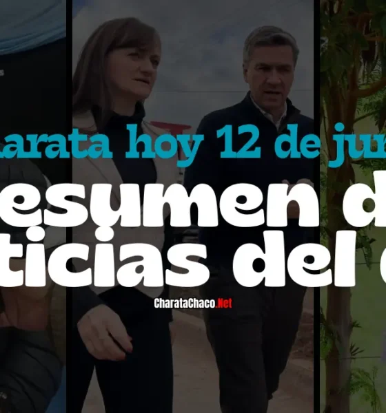 Charata hoy viernes 12 de junio: Zdero, Malvinas y obras