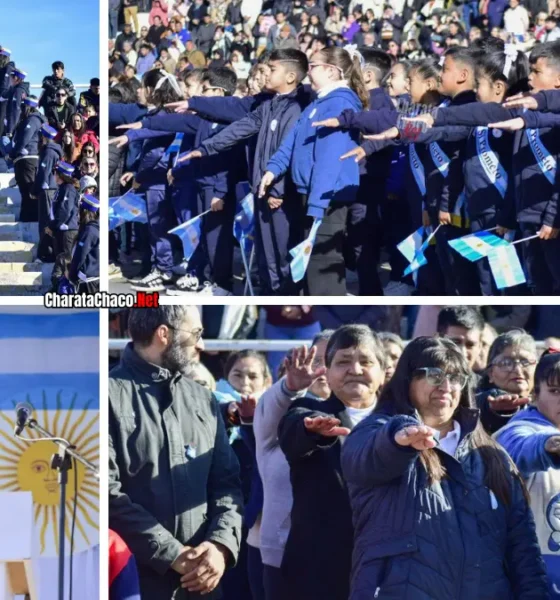 Día de la Bandera 2026 en Charata: emoción y color en el Paseo del Sol
