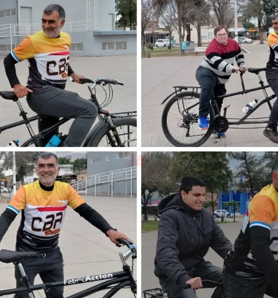 Atre-Verse en Charata: bicicleta tándem e inclusión pedaleando juntos