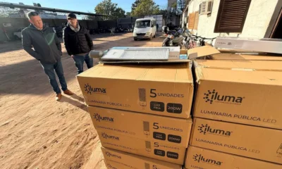 Luminarias LED en Charata: el municipio recibió 250 unidades