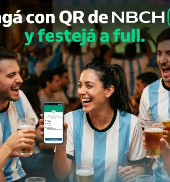 NBCH y Unicobros: 20% de reintegro con QR los días que juega Argentina