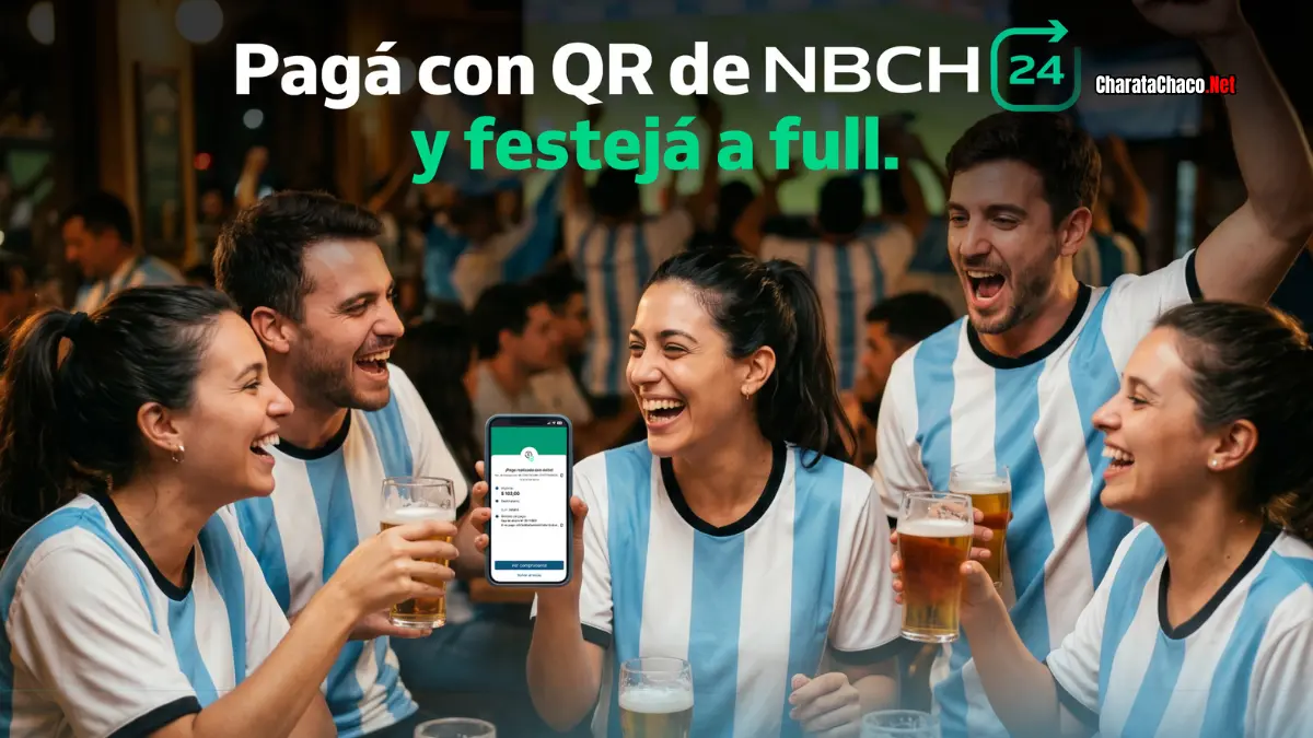 NBCH y Unicobros: 20% de reintegro con QR los días que juega Argentina