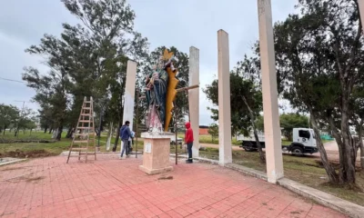 Charata: comenzaron las refacciones en el predio de la Virgen del Perpetuo Socorro