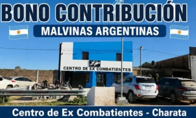 Bono contribución ex combatientes Charata: sorteo el 30 de octubre