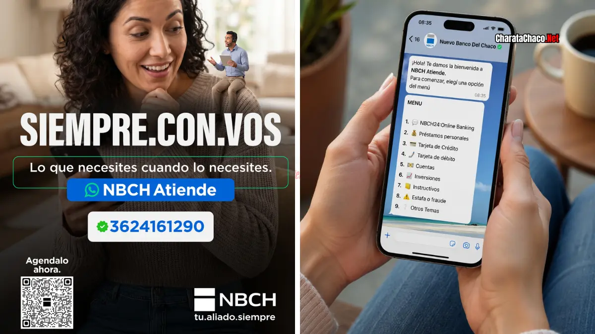 NBCH Atiende: el servicio de consultas por WhatsApp del banco