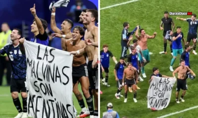 Bandera Malvinas Selección Argentina: la reacción británica