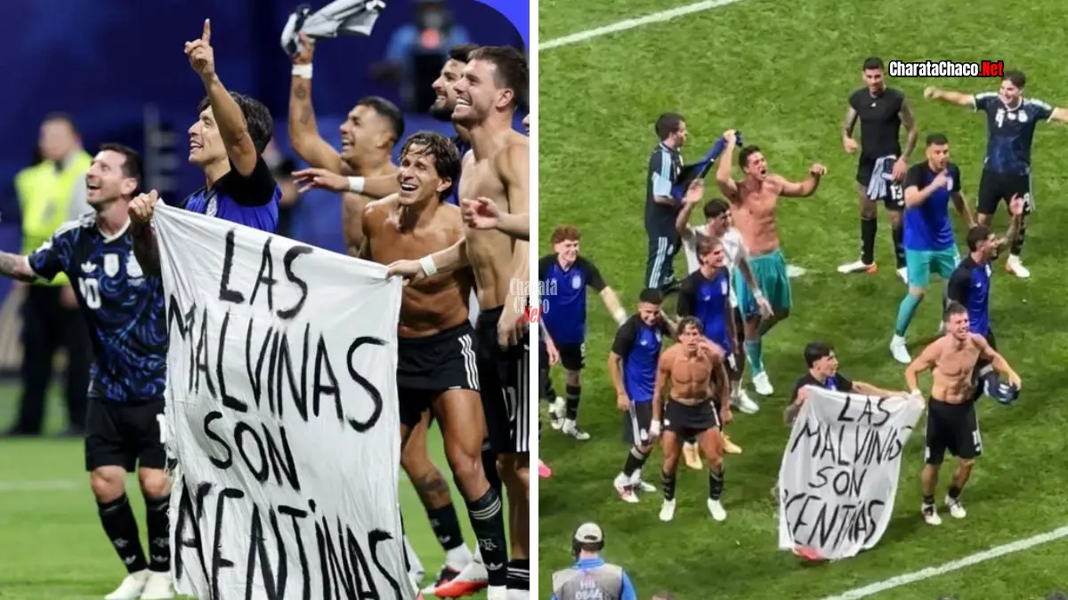 Bandera Malvinas Selección Argentina: la reacción británica