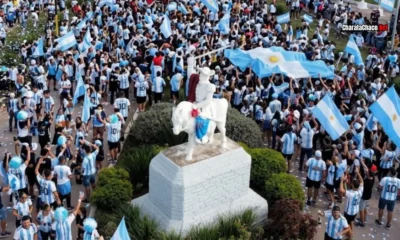 Festejos en Charata por Argentina: la remontada ante Egipto