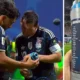 Machete de Pickford: la viral reacción de Messi