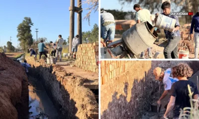 Nuevas alcantarillas en Charata: obras de Rach