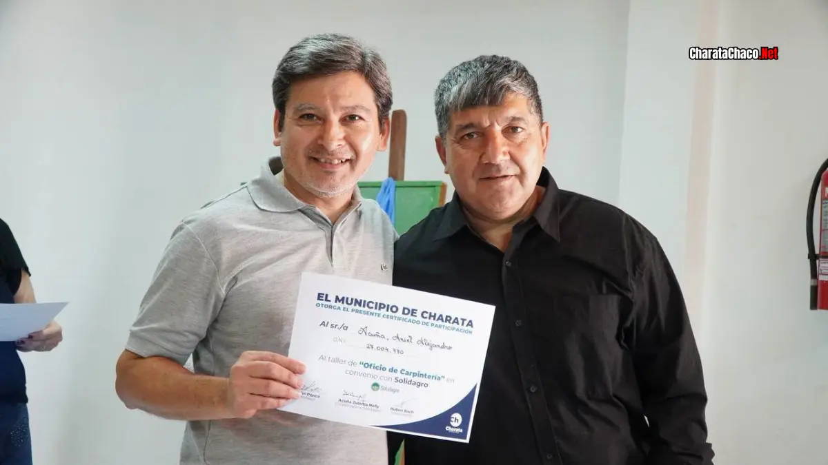 Finalizó la segunda etapa del Curso de Carpintería en Charata