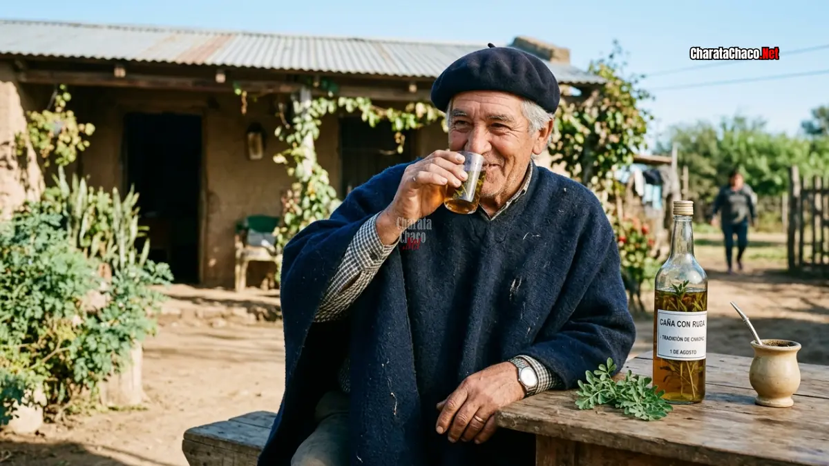 Caña con ruda en el Chaco: historia y ritual del 1 de agosto