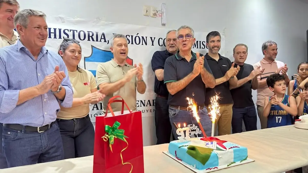 Asociación Italiana de Charata: Rubén Rach acompañó el aniversario