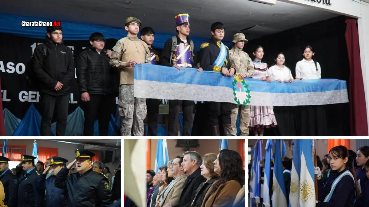 Charata conmemoró el Paso a la Inmortalidad de San Martín